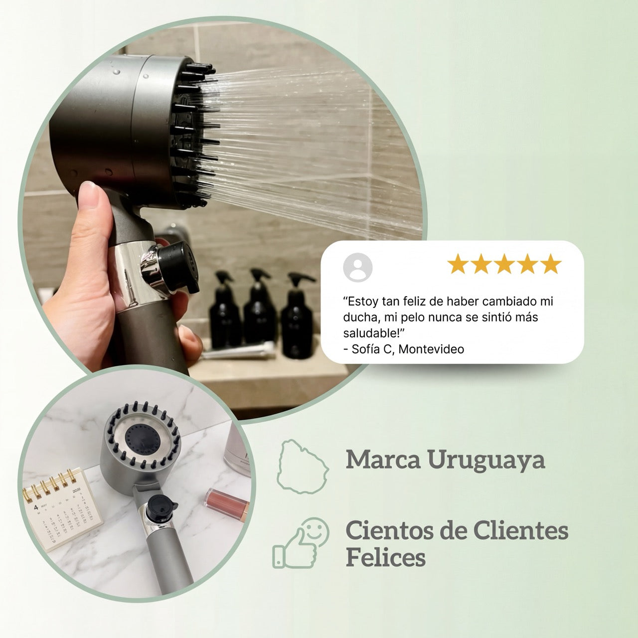 Kit de Ducha Kōra | Ducha Presurizadora con Filtro + Kit de Instalación