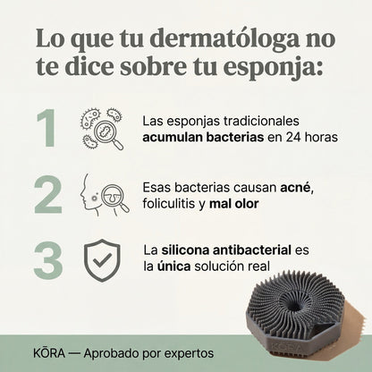 Kit de Baño 3 en 1 | 2X1 ESPONJA EXFOLIANTE + REGALO MASAJEADOR CAPILAR